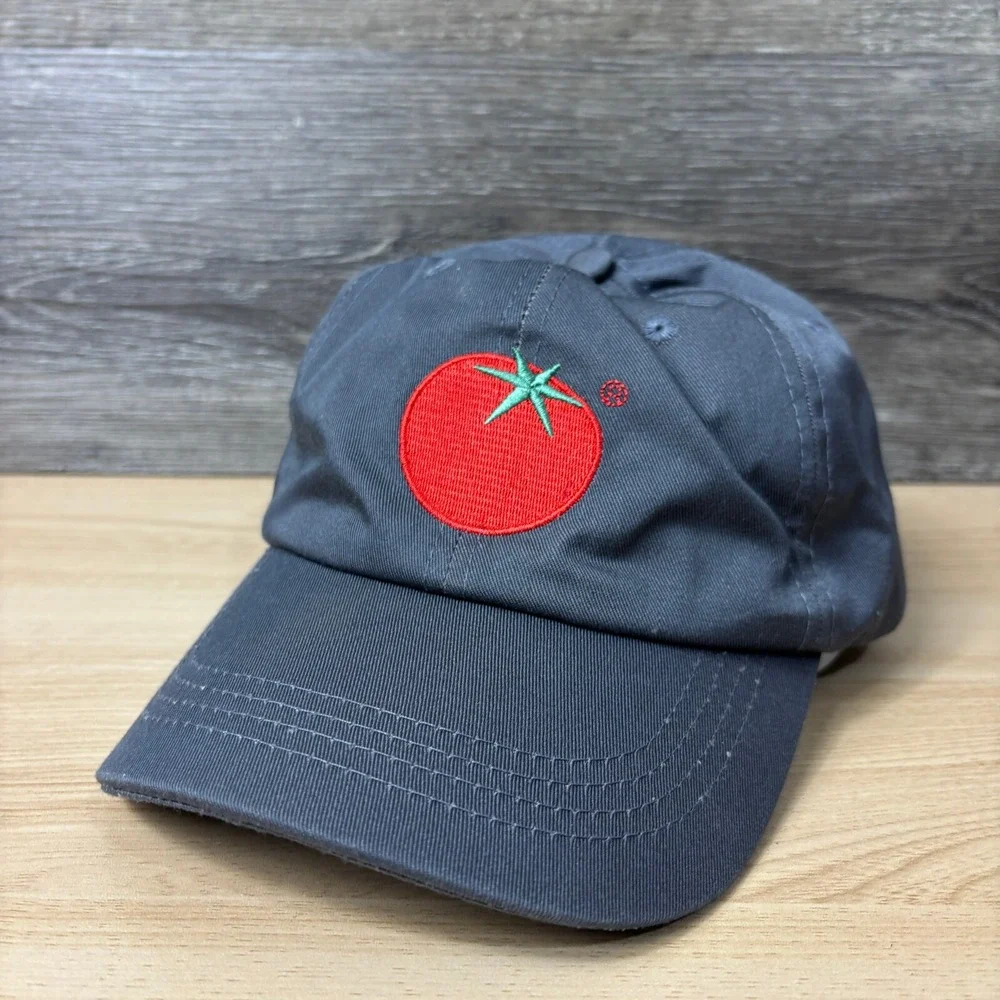 Tomato Hat Cap Strap Back Gray One Size Adjustable‎